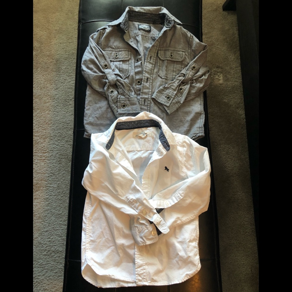 Collar button up shirts